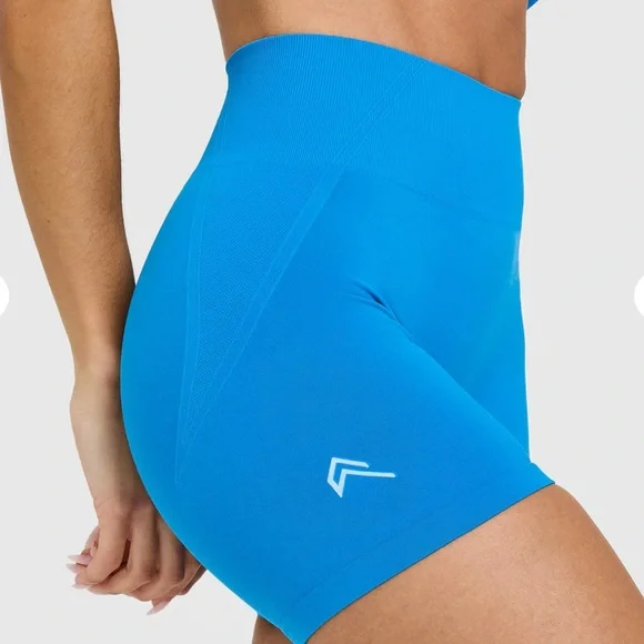 ONER ACTIVE Women Effortless Seamless Activewear Workout Shorts Tropical Blue XS - Picture 1 of 11